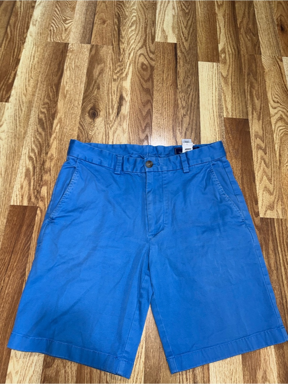Vineyard Vines Men’s Breaker Shorts Blue Flat Front Cotton Blend Size 30